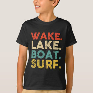 T-shirt Wake Surfing Wake Surf Wake Surfing Corde Wake Sur