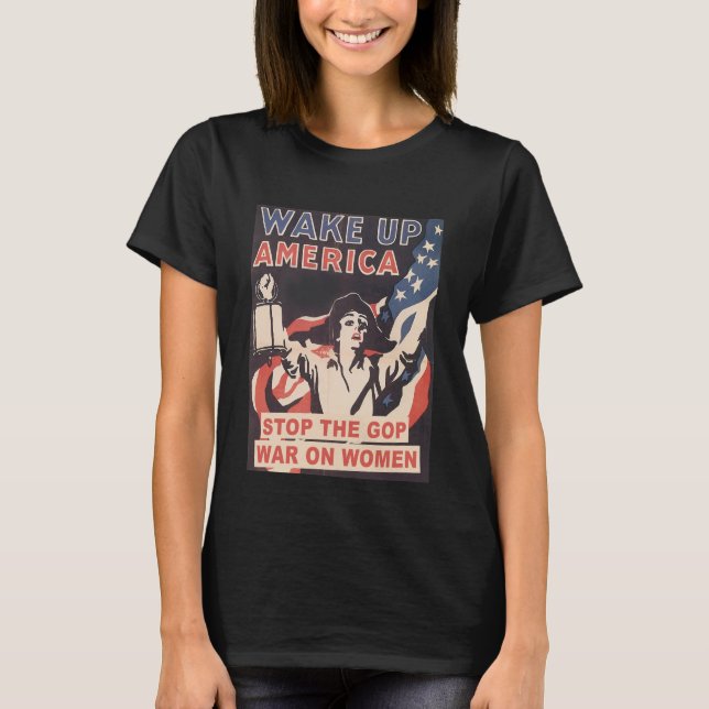 T-shirt Wake Up America Roe v Wade  (Devant)