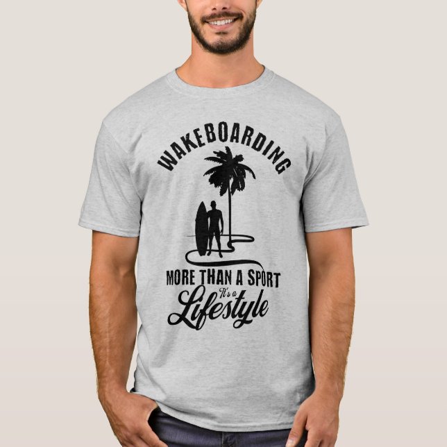 T-shirt Wakeboard More than A Sport C'est un mode de vie (Devant)
