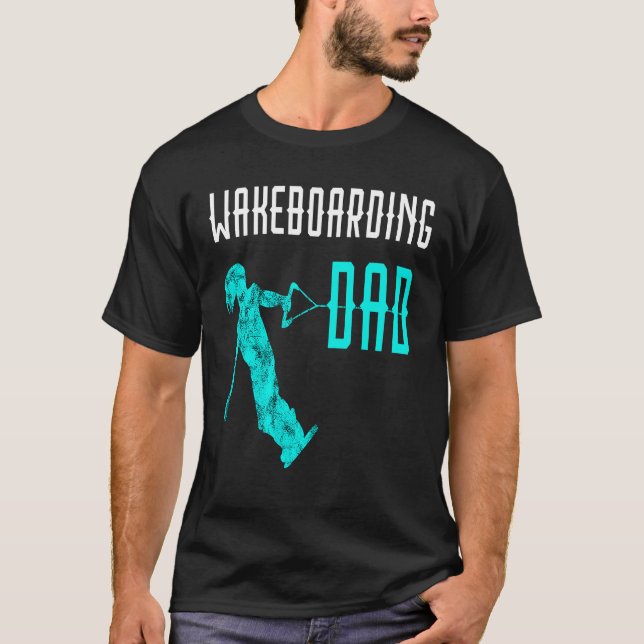 T-shirt Wakeboard Père Wakeboard Papa Wakeboard Wakeboard  (Devant)