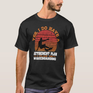 T-shirt Wakeboard Retro ski nautique Vintage Sport Retir