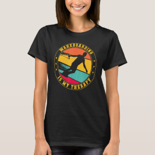 T-shirt Wakeboard Sunset Né À Wakeboard Cool Wakeboar