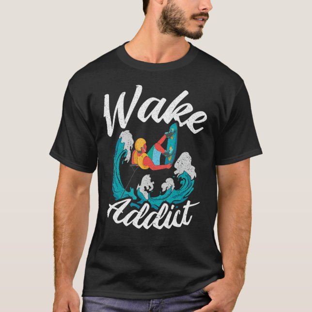 T-shirt Wakeboard Wake Addict Wakeboard (Devant)