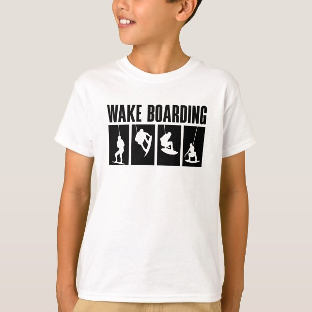 T-shirt Wakeboard Wake Boarding Wakeboard Wakeboard Wakebo (Devant)