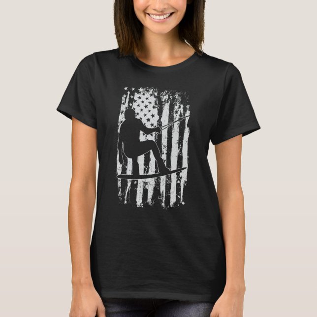 T-shirt Wakeboard Wakeboard Cadeau (Devant)