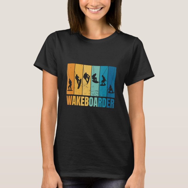 T-shirt Wakeboard Wakeboard Wakeboard Wakeboa (Devant)