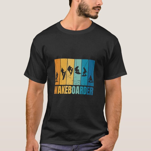 T-shirt Wakeboard Wakeboard Wakeboard Wakeboa (Devant)
