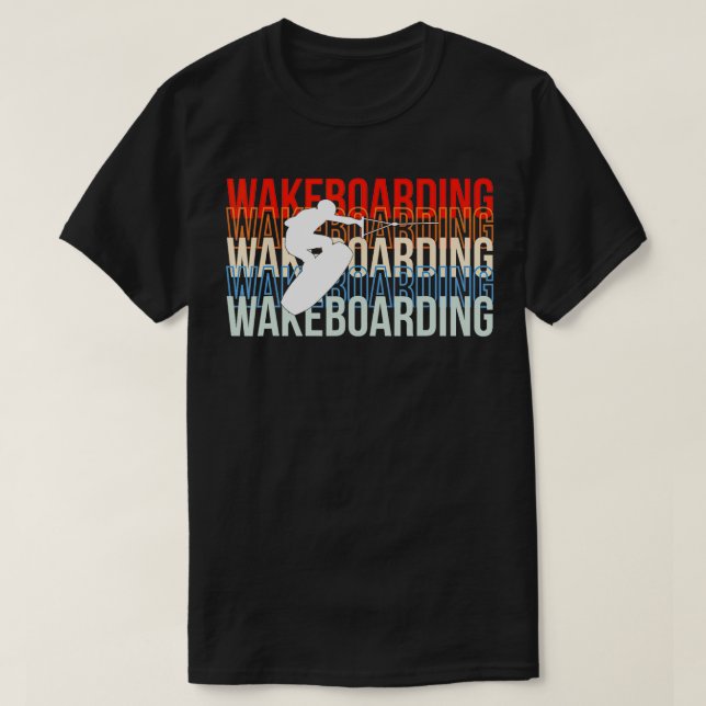 T-shirt Wakeboard Wakeboard Wakeboard Wakesurf Surfin (Design devant)