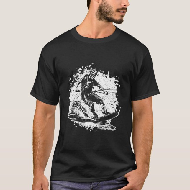 T-shirt Wakeboard Wakeboard Wakeboardeur (Devant)