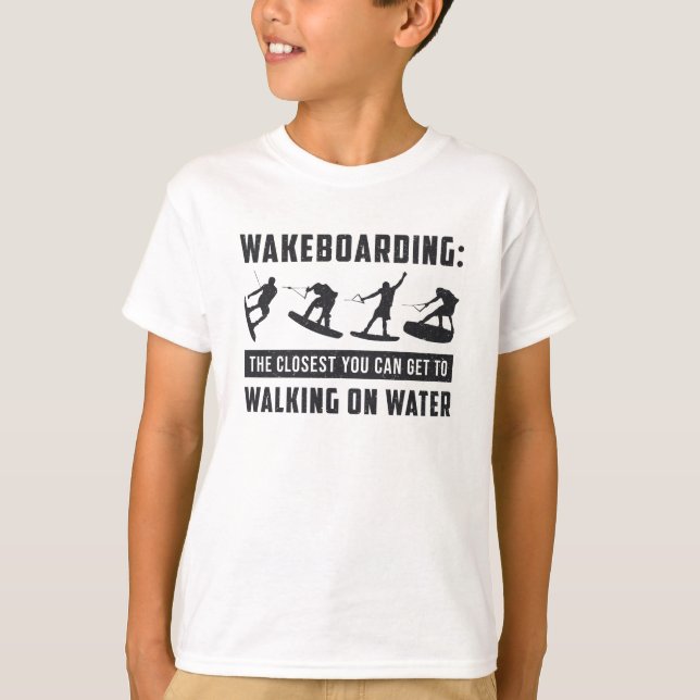 T-shirt Wakeboard Wakeboard Walking On Water Wake Wake (Devant)