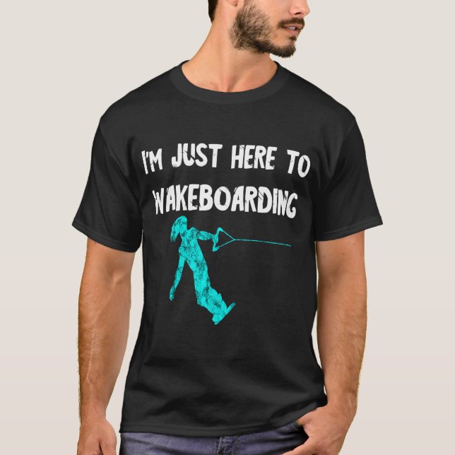 T-shirt Wakeboard water ski wakeboard wakeboard wakeboard  (Devant)