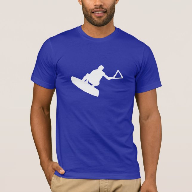 T-shirt Wakeboarder bleu (Devant)