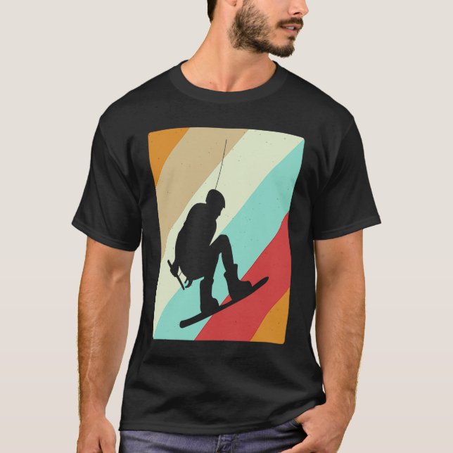 T-shirt Wakeboarder Retro  Wakeboarding (Devant)