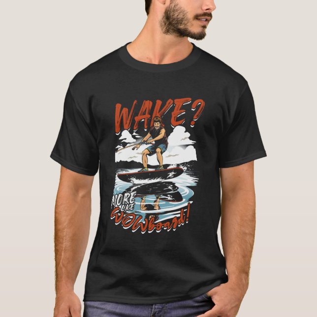 T-shirt Wakeboarding Wakeboard Wake Plus Comme Wowboard (Devant)