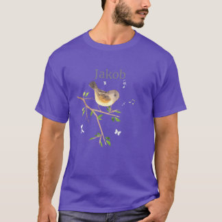 T-shirt Waldier Bird Nom Famille Jakob