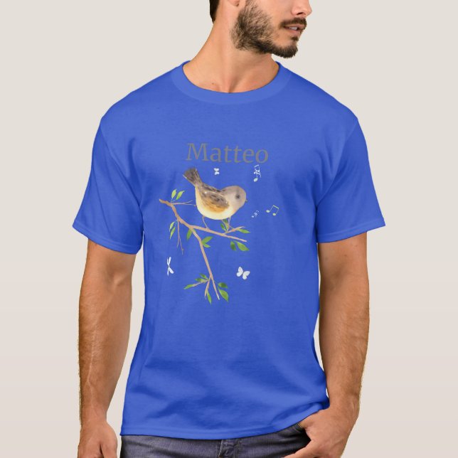 T-shirt Waldier Nom d'oiseau Matteo ami (Devant)