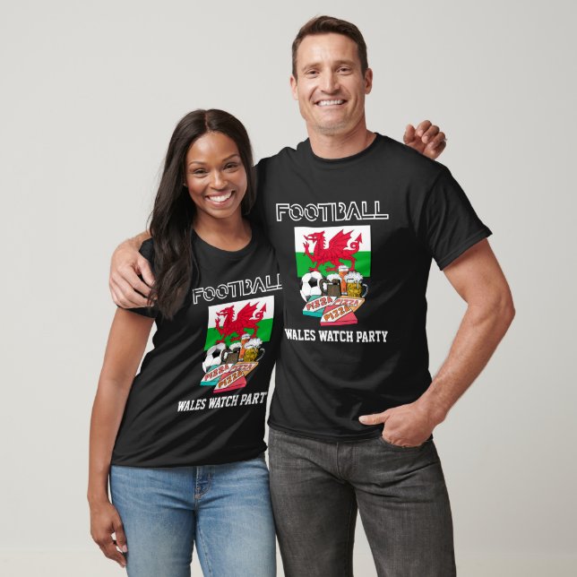 T-shirt WALES DE Pizza DE Football DE FOOTBALL MONDIAL (Unisexe)