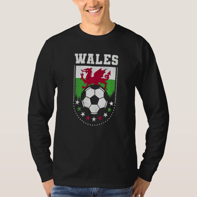 T-shirt Wales Flag Soccer Fan   (Devant)