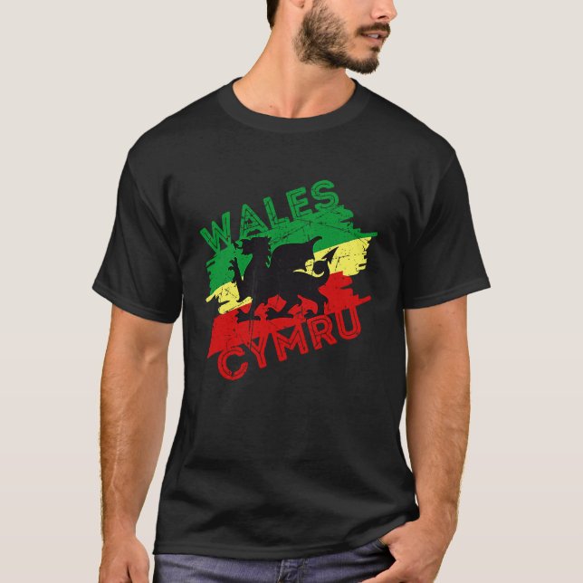 T-shirt Wales  for men women kids St David's Day Welsh Dra (Devant)