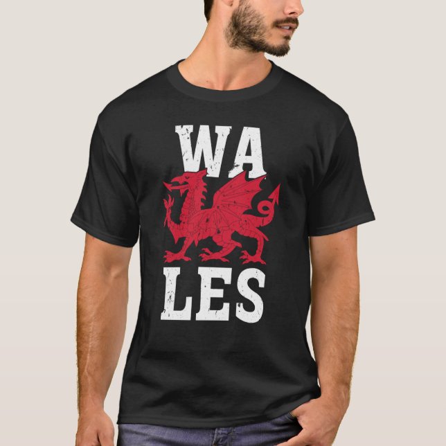 T-shirt Wales Home Pride Welsh Flag (Devant)