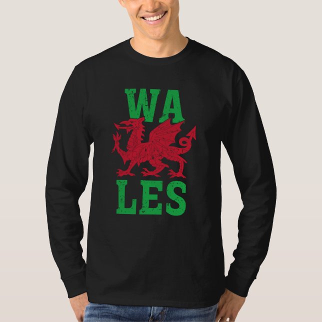 T-shirt Wales Pride Home Country Welsh Flag (Devant)