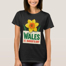 Wales St Davids Day Daffodil Design