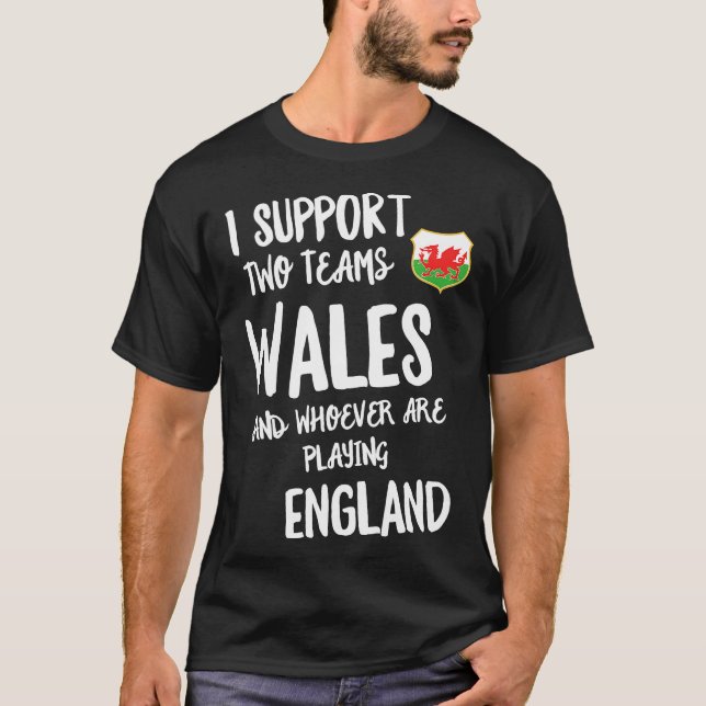 T-shirt Wales Supporter Funny Welsh Rugby Équipe De Footba (Devant)