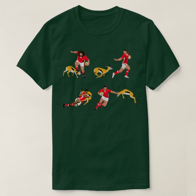 T-shirt Wales vs The Springboks (Design devant)