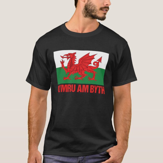 T-shirt Wales  Welsh Home Cymru Am Byth (Devant)