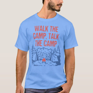 T-shirt Walk the Campalk the Camp Funny Camping Humor retr