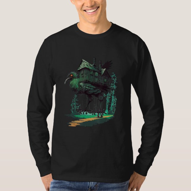 T-shirt Walking House on Chicken Legs Slavic folklore Baba (Devant)