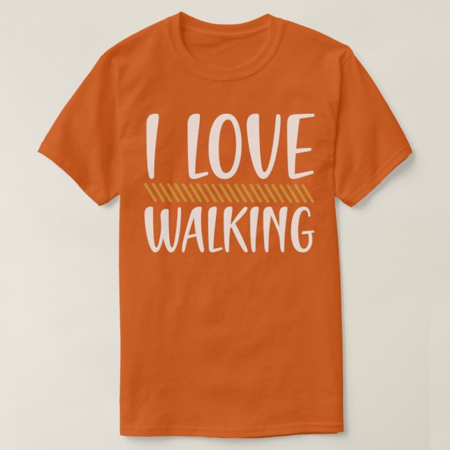 T-shirt Walking I love (Design devant)