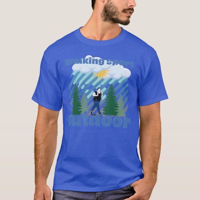 T-shirt Walking sport outr retro boy (Devant)