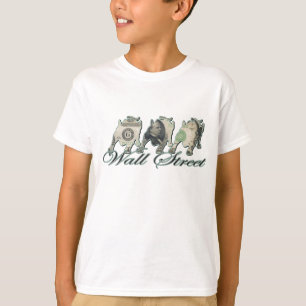T-shirt Wall Street/argent