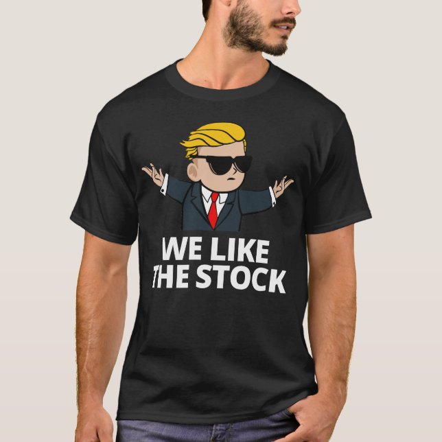 T-shirt Wall Street Nous Aimons Le Stock Parie Tendies Sto (Devant)