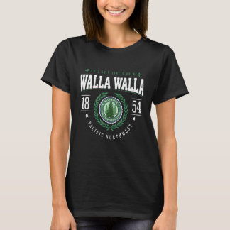 T-shirt Walla Walla Washington State Pine Tree WA Souvenir