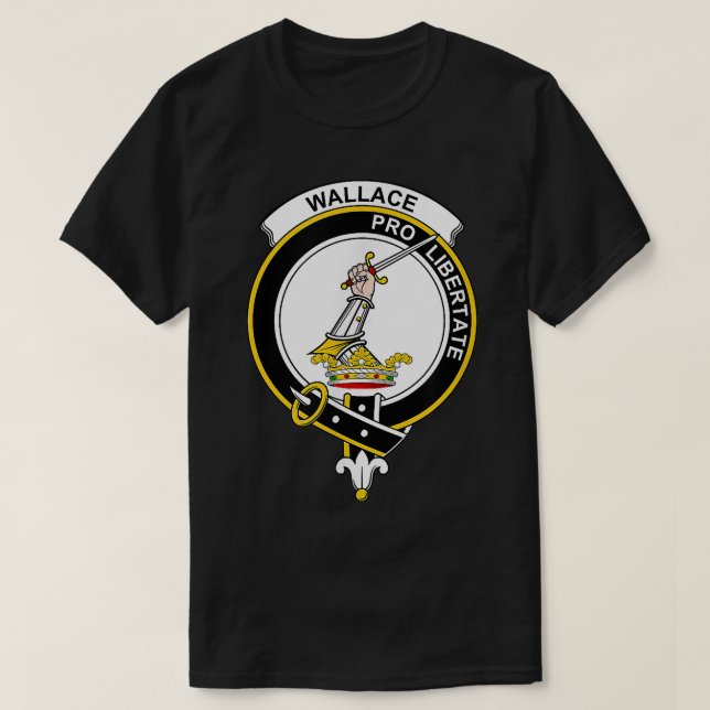 T-shirt Wallace Coat of Arms  Family Crest  (Design devant)