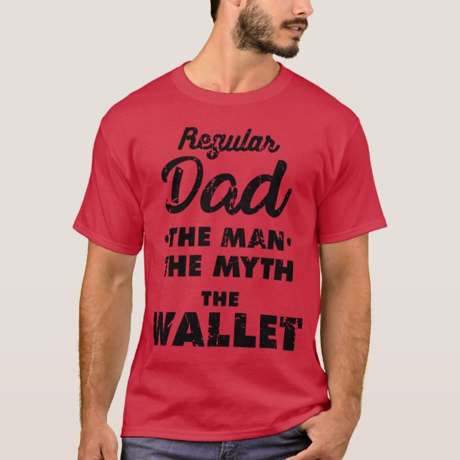 T-shirt Wallet quote funny (Devant)