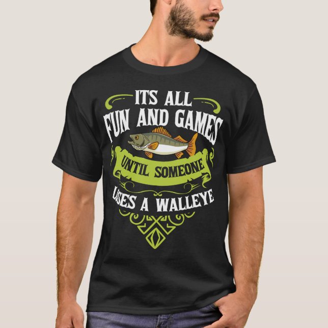 T-shirt Walleye Lure Fishing Don Walleye Fish (Devant)