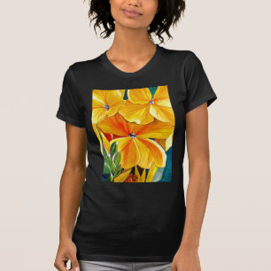 T-shirt Wallflower originale aquarelle art floral
