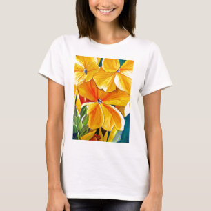 T-shirt Wallflower originale aquarelle art floral