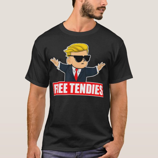 T-shirt Wallstreetbets Free Tendies - WSB Stock Market (Devant)