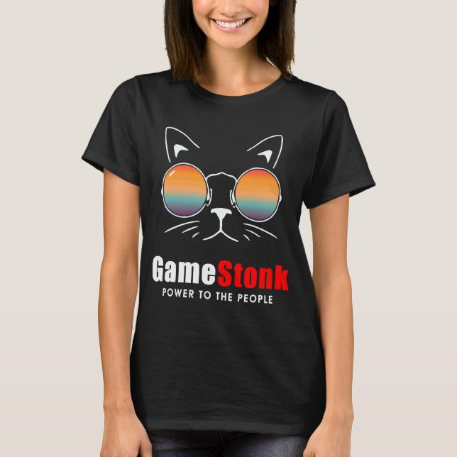 T-shirt Wallstreetbets Gamestonk Power to the People (Devant)
