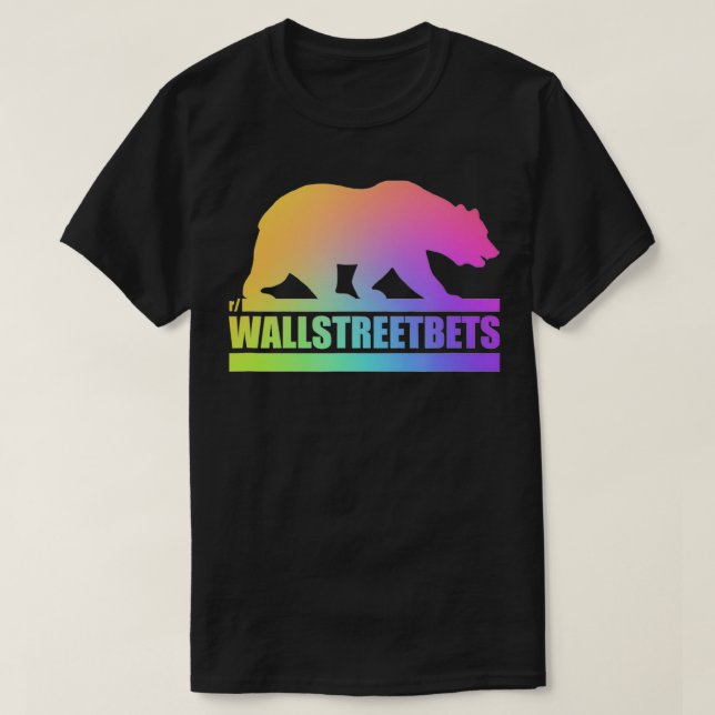 T-shirt Wallstreetbets Gay Bear WSB Stock Options du march (Design devant)