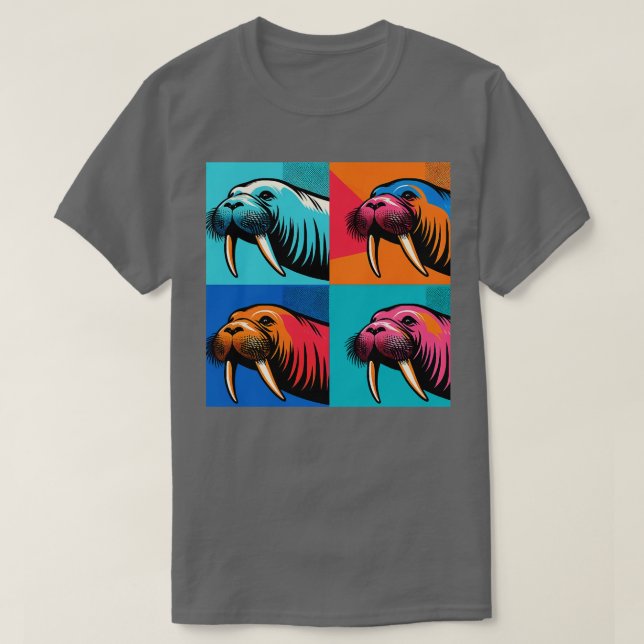 T-shirt Walrus Art tendance Marine Life (Design devant)