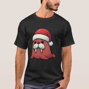 T-shirt Walrus Claus Père Noël s Arctic Helper Christmas