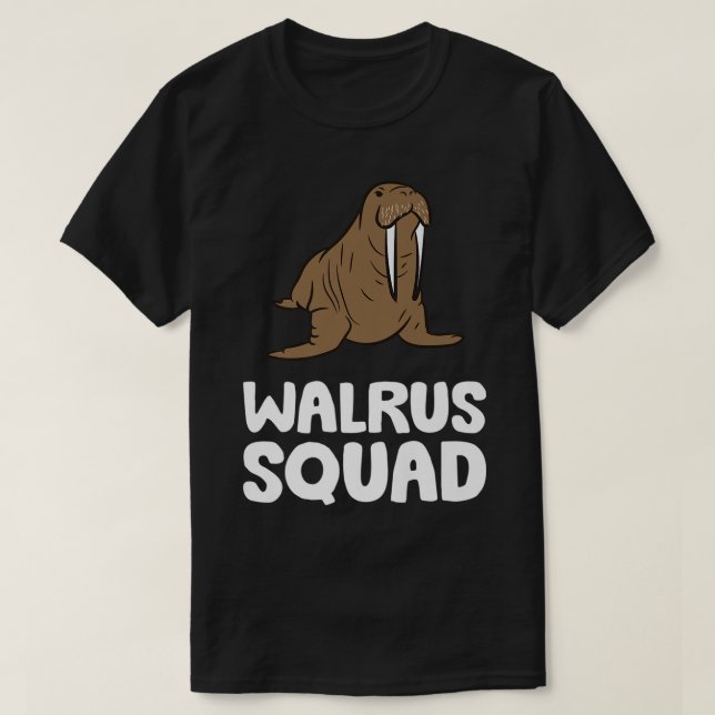 T-shirt Walrus Squad Ocean Animal drôle Walrus Squad Premi (Design devant)