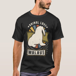 T-shirt Walrus Vintage Classic Retro Animal