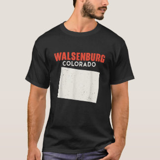 T-shirt Walsenburg Colorado USA State America Couleur de v