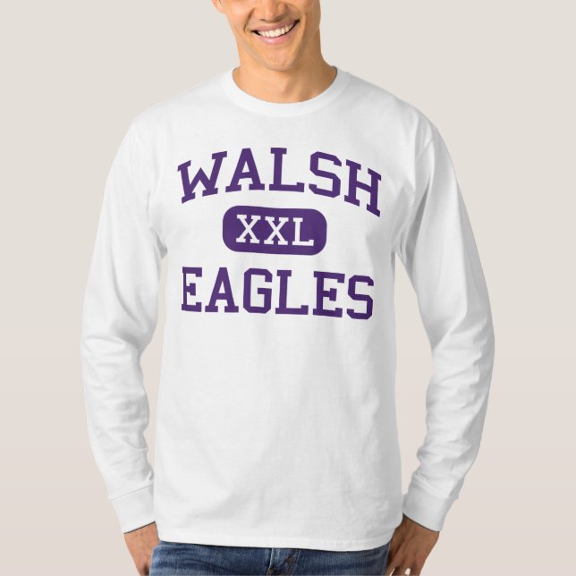 T-shirt Walsh - Eagles - lycée - Walsh le Colorado (Devant)